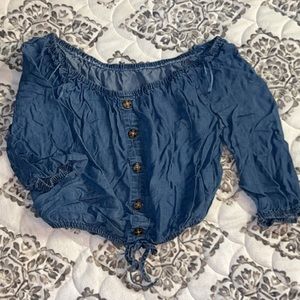 Denim Crop Top